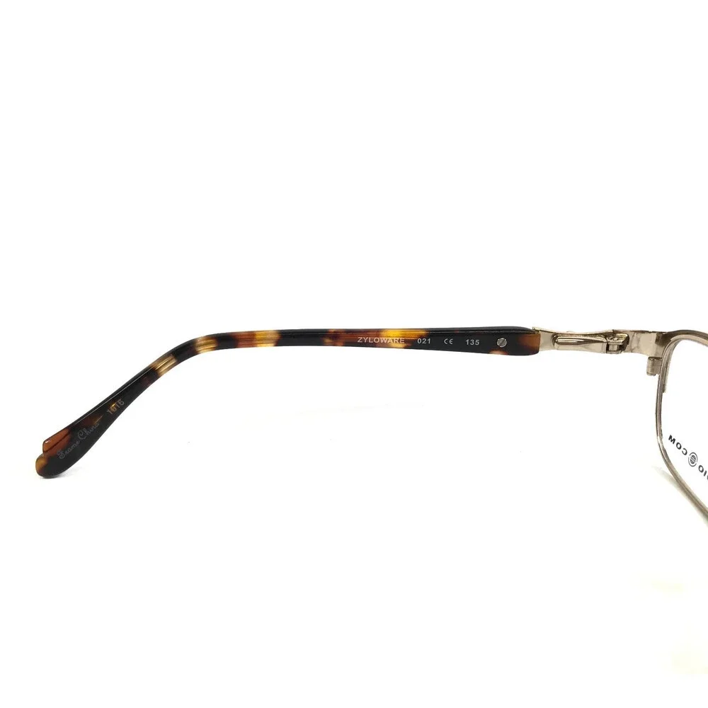 Max Studio Eyeglasses Frames 153M ZYLOWARE 021 Black Gold Cat Eye 50-15-135